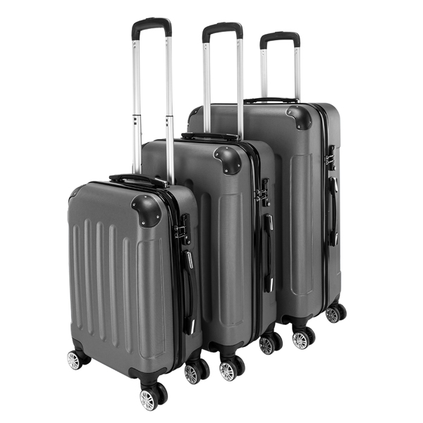 Set de 3 valises rigides ABS 20/24/28 pouces ...