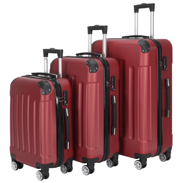 Set de 3 valises rigides 20/24/28 pouces — ro...