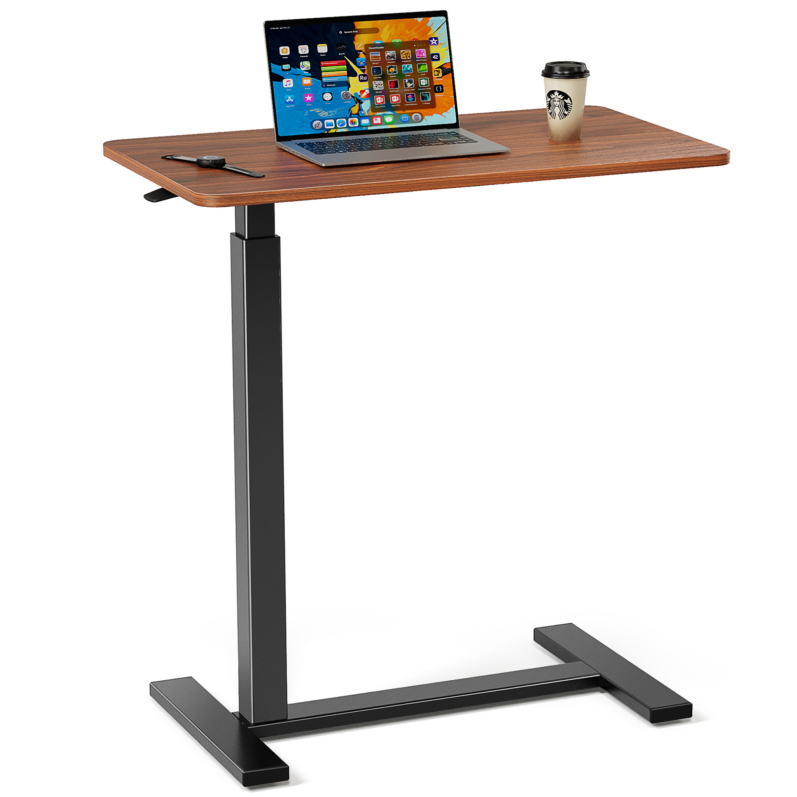 Adjustable Mobile Bed Table, Computer Desk, Mobile Standing Table - accessoire professionnel