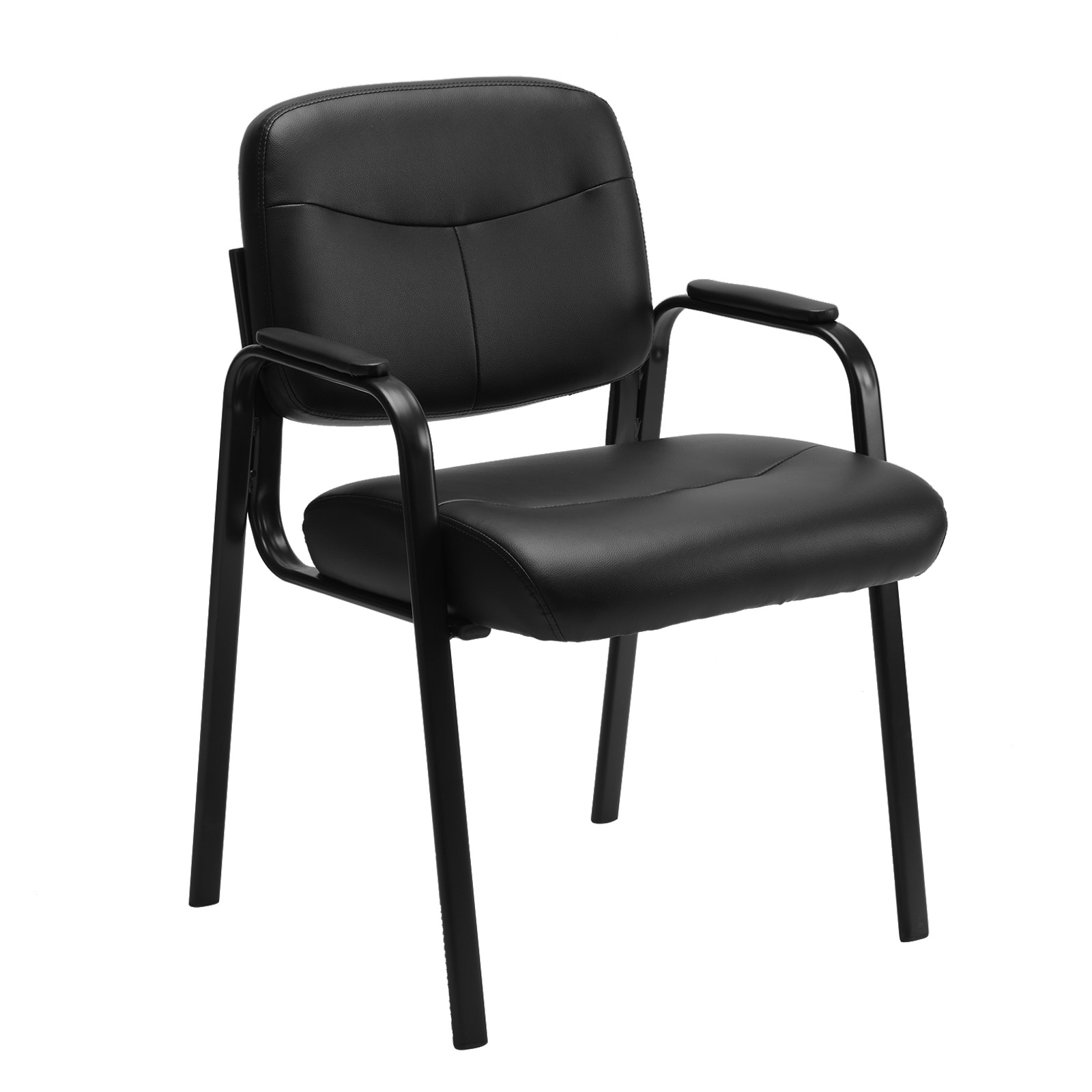 Leather Conference Room Chairs With Padded Arms,eception Chairs,Office Guest Chairs - accessoire professionnel